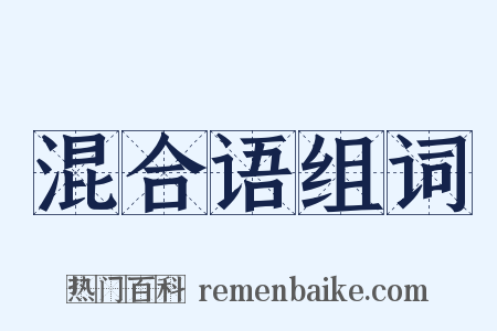 混合语组词是什么意思的图片